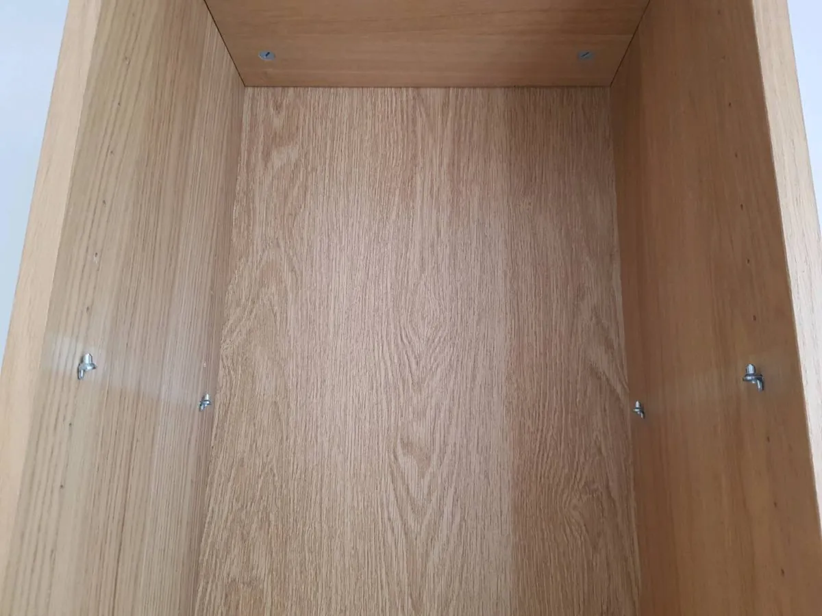 Tall Wooden Bookcase / Shelving Unit with Custom B - Image 2
