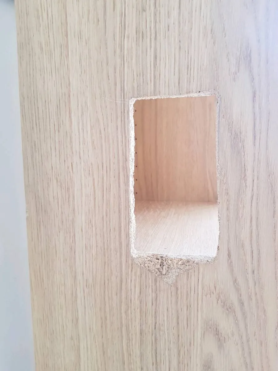 Tall Wooden Bookcase / Shelving Unit with Custom B - Image 3
