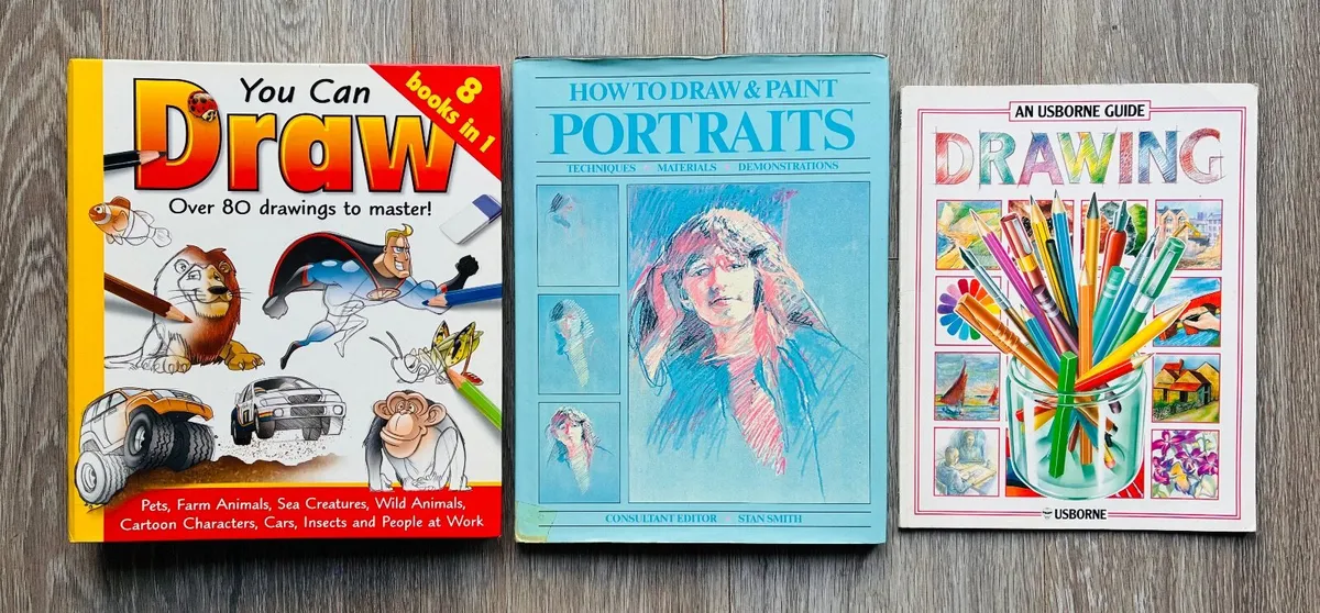 Bundle of 3 Art & Drawing Books (You Can Draw, - Image 1