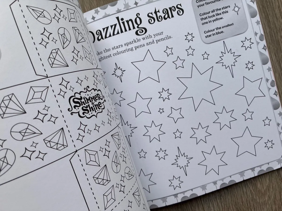 Shimmer & Shine Deluxe Colouring Book (99% Unuse - Image 4