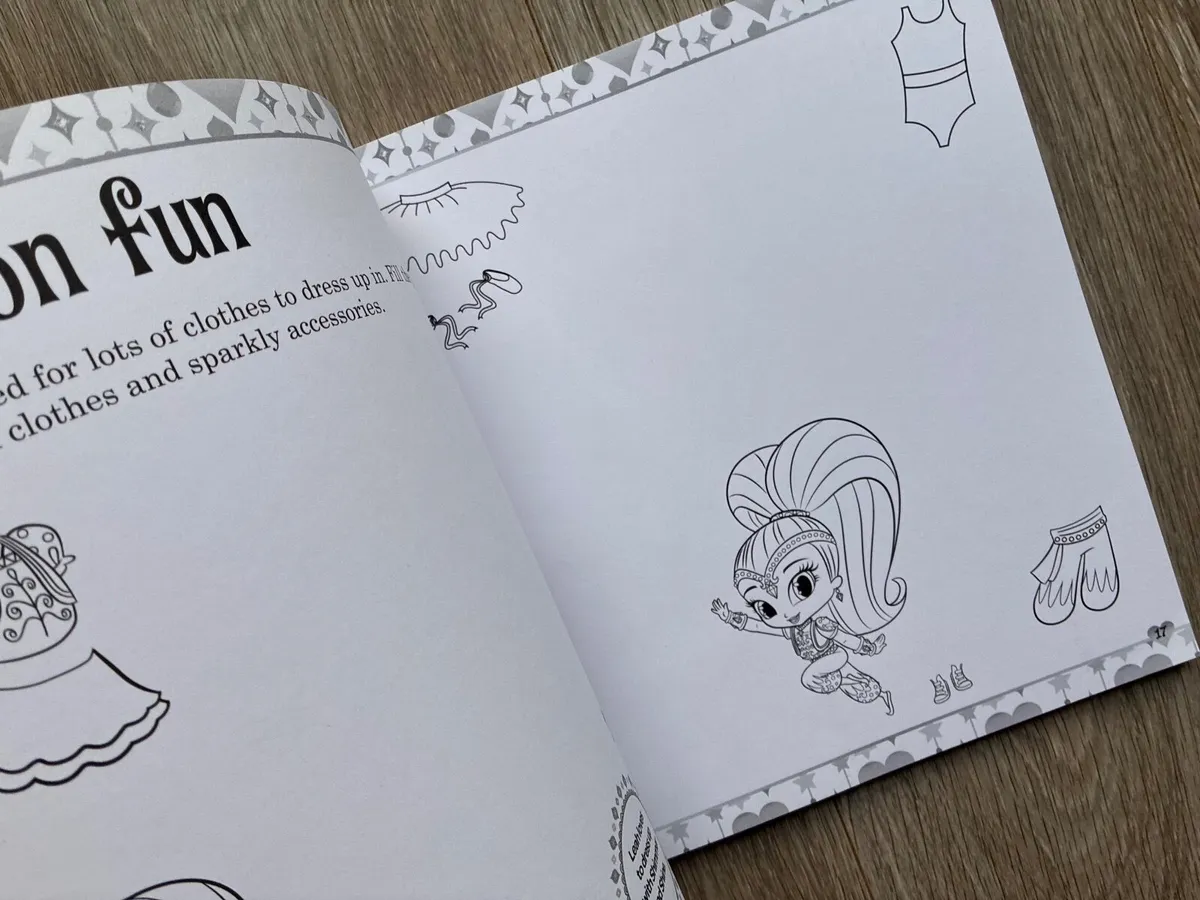 Shimmer & Shine Deluxe Colouring Book (99% Unuse - Image 2