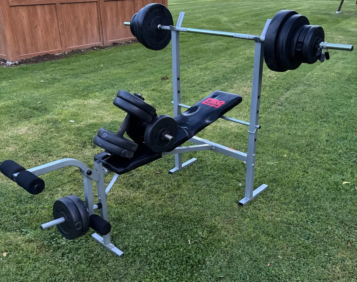 Bench set and weights - Image 3