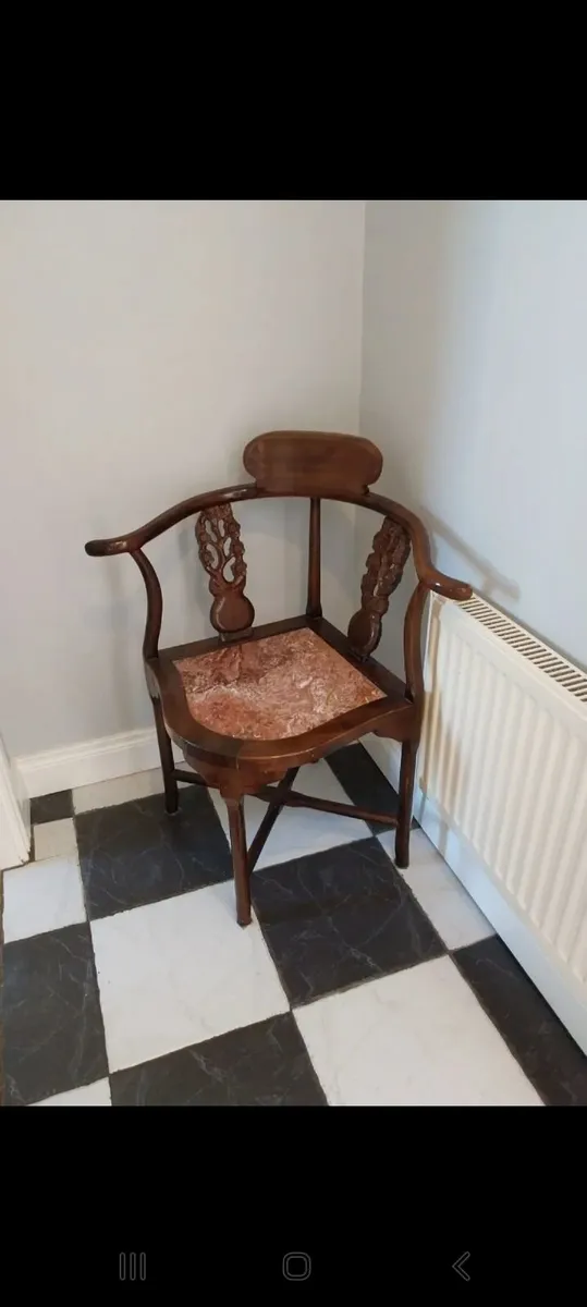 2 Mid-20th Century Rosewood Corner Chairs