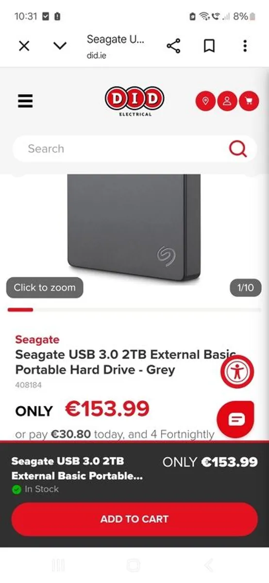 Seagate  Seagate USB 3.0 2TB External Basic Portable Hard Drive - Image 3