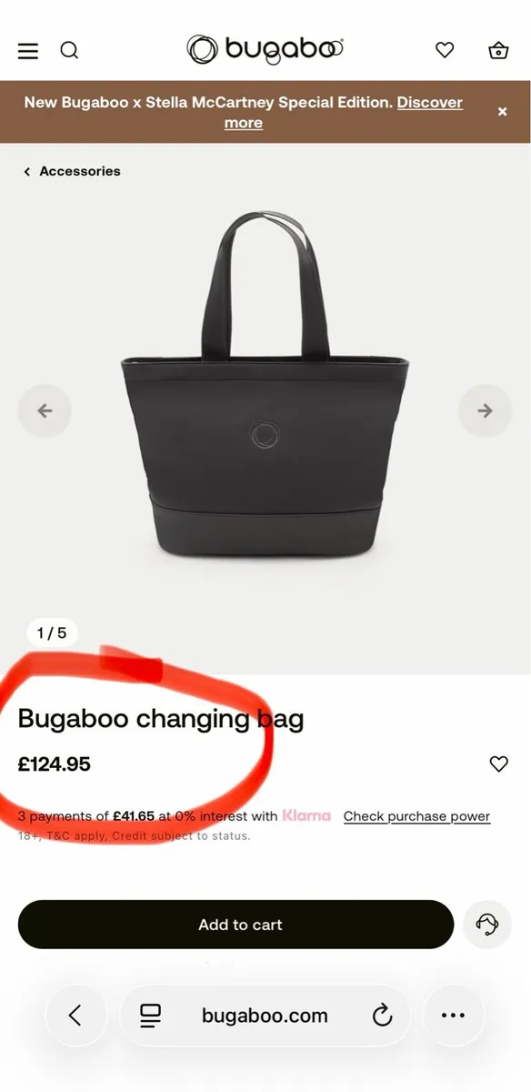 Bugaboo changing bag in swords - Image 2