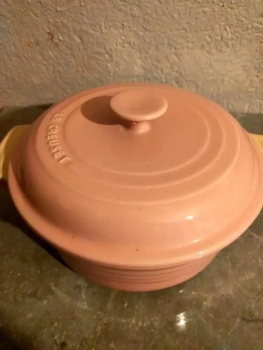 Le Creuset Pink Casserole with Lid - Image 2