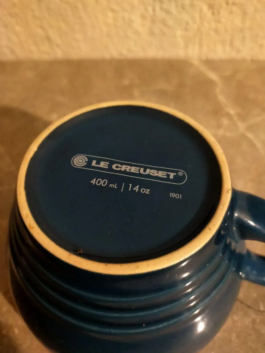 Le Creuset Large Coffee Cup in Deep Teal - Image 2