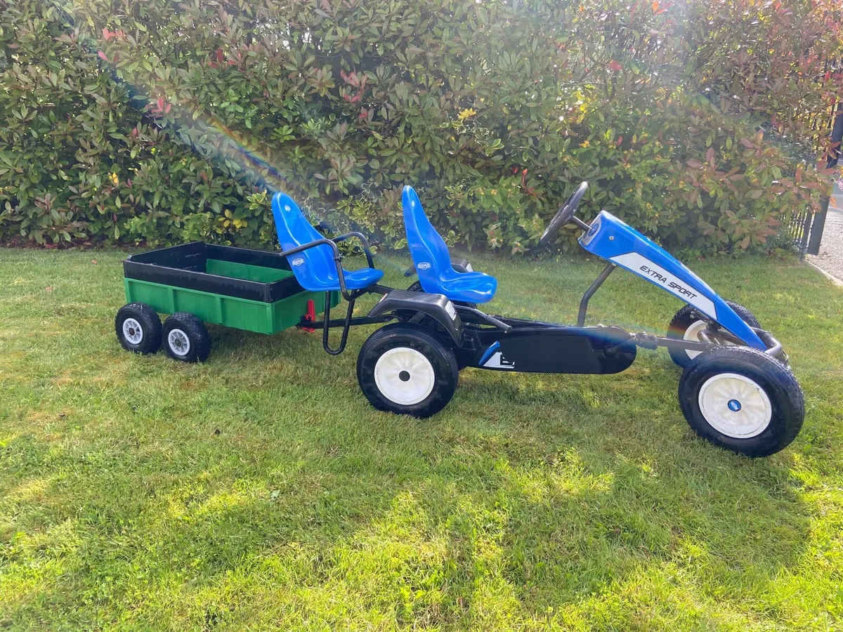 Berg double go cart and trailer - Image 3