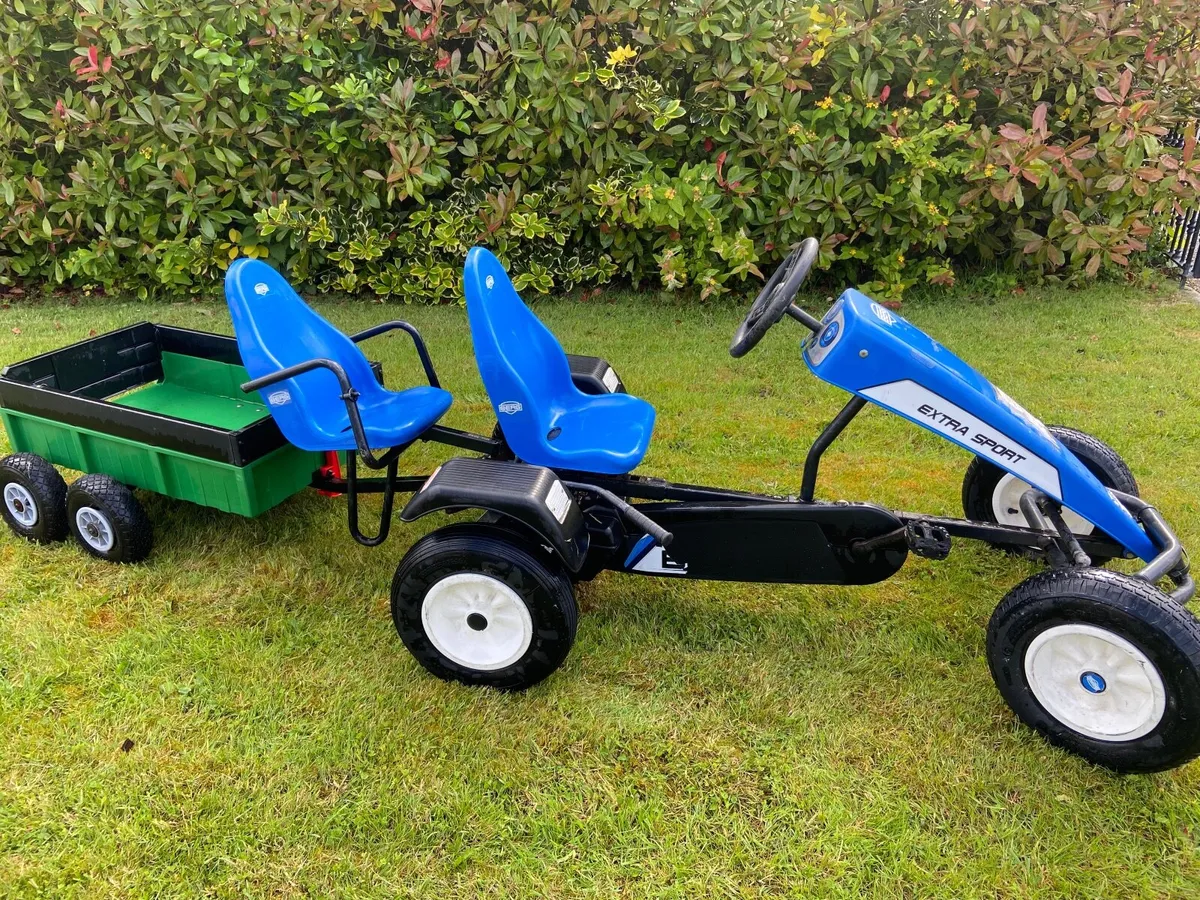 Berg double go cart and trailer - Image 2