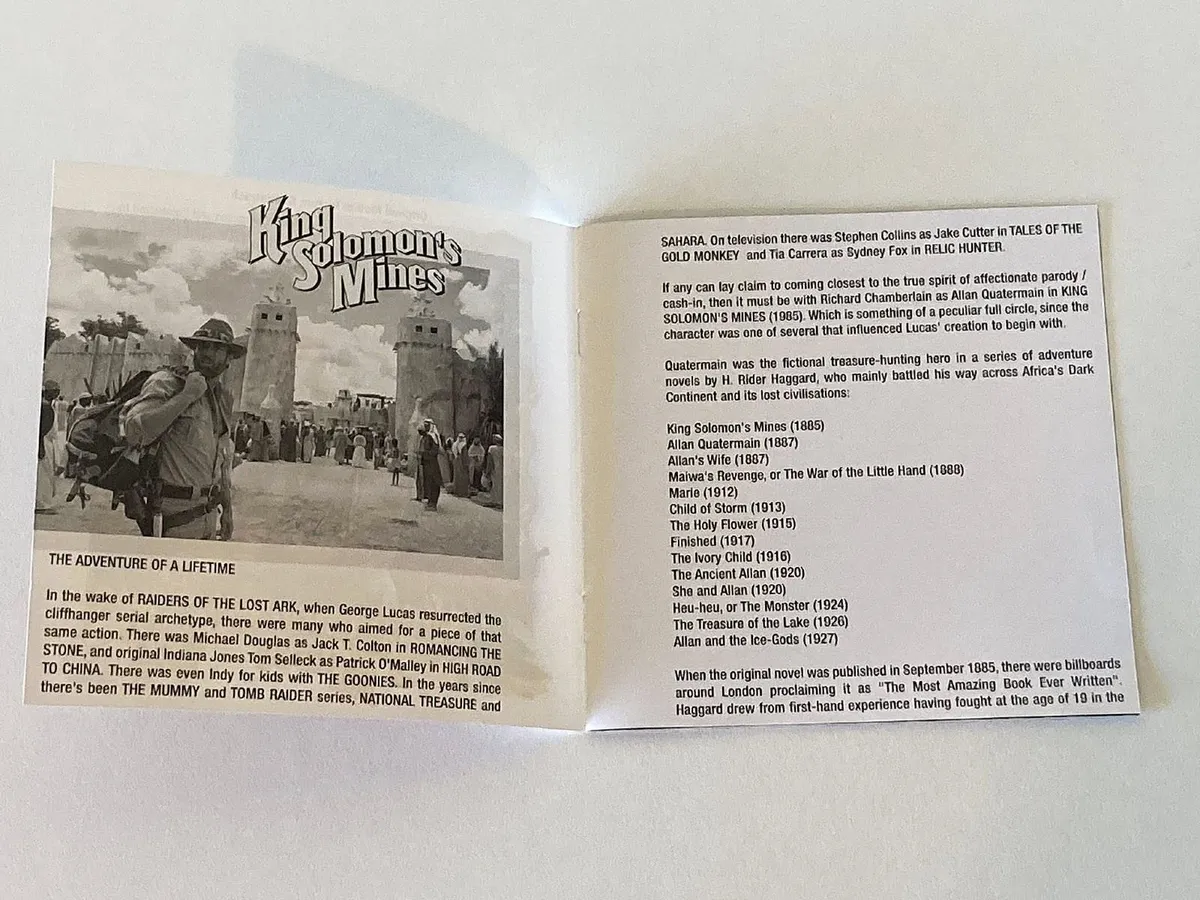King Solomon's Mines Original Soundtrack CD - Image 4
