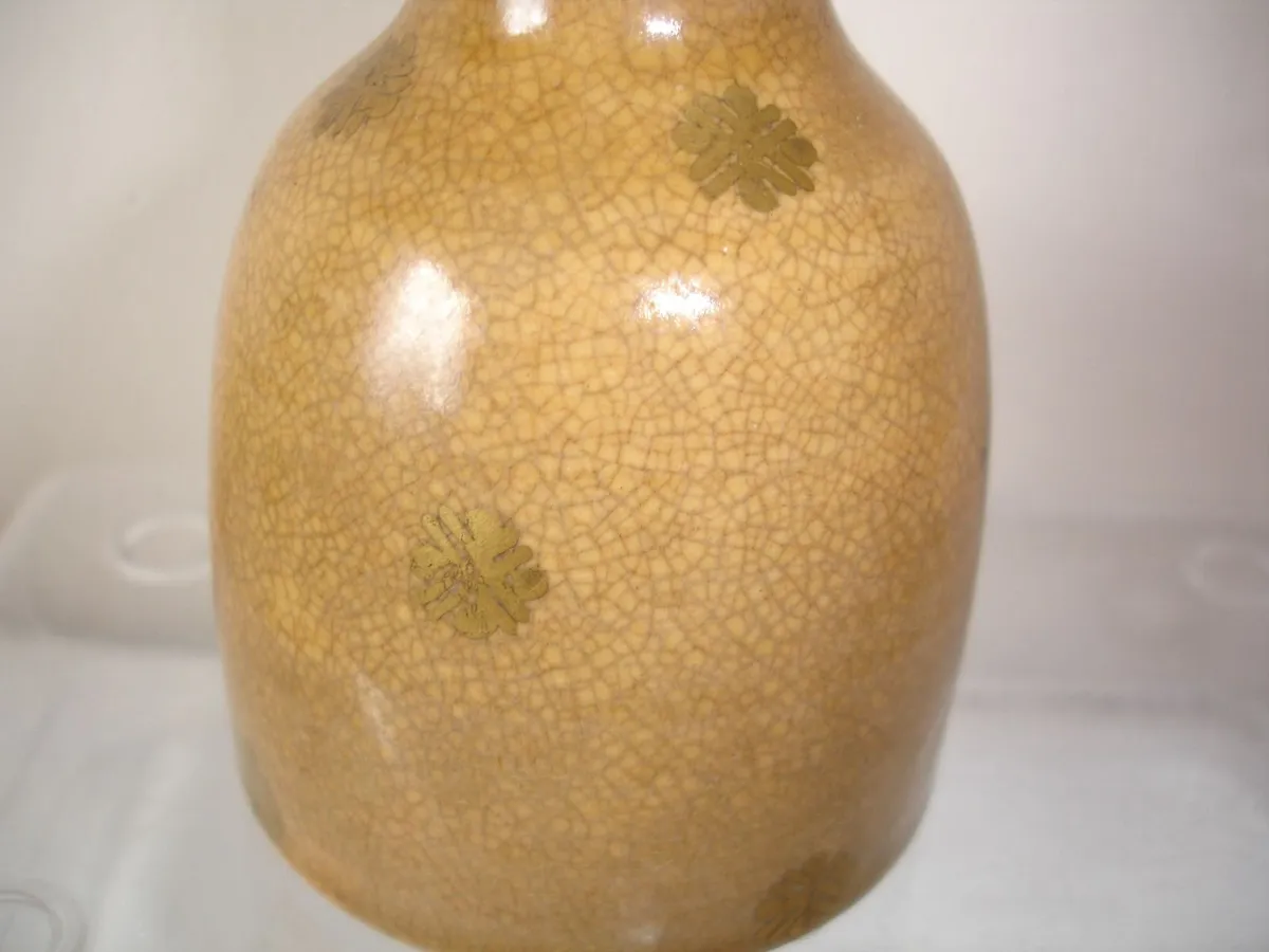 Vintage Crackle Glaze  Sake Bottle - Image 4