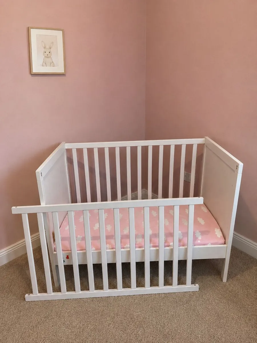 IKEA Sundvik Cot Bed with Mattress - Image 2