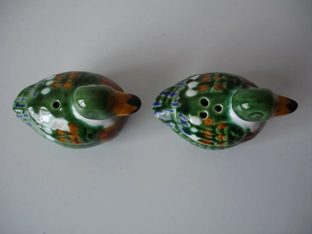 Colourful Mallard  Ceramic Ducks Salt/Peppe - Image 3
