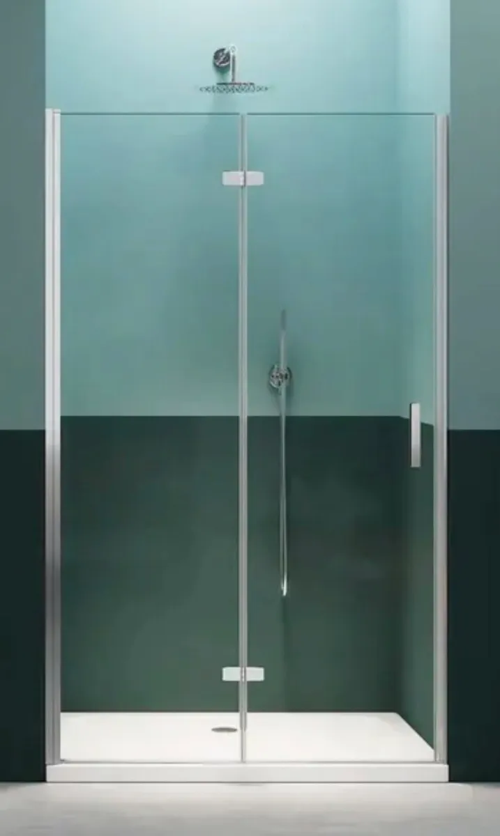 New Gulietta Aero Chrome Bi fold Glass Shower Door - Image 1