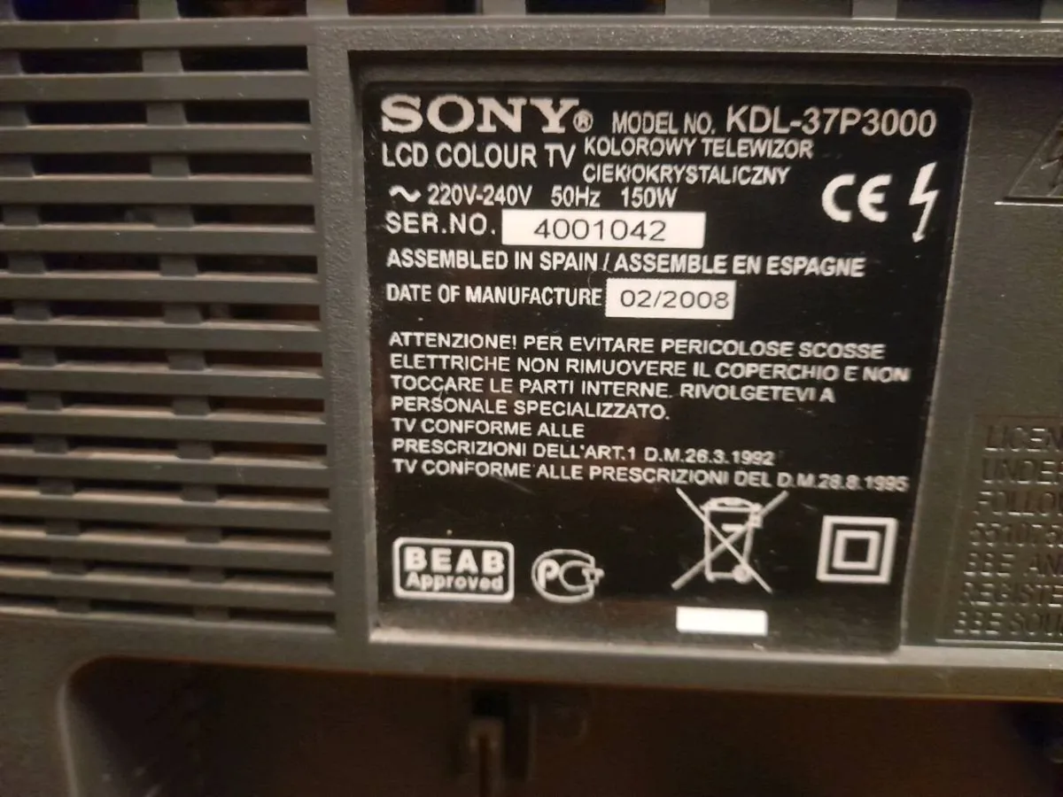 40" Sony Television - Image 2