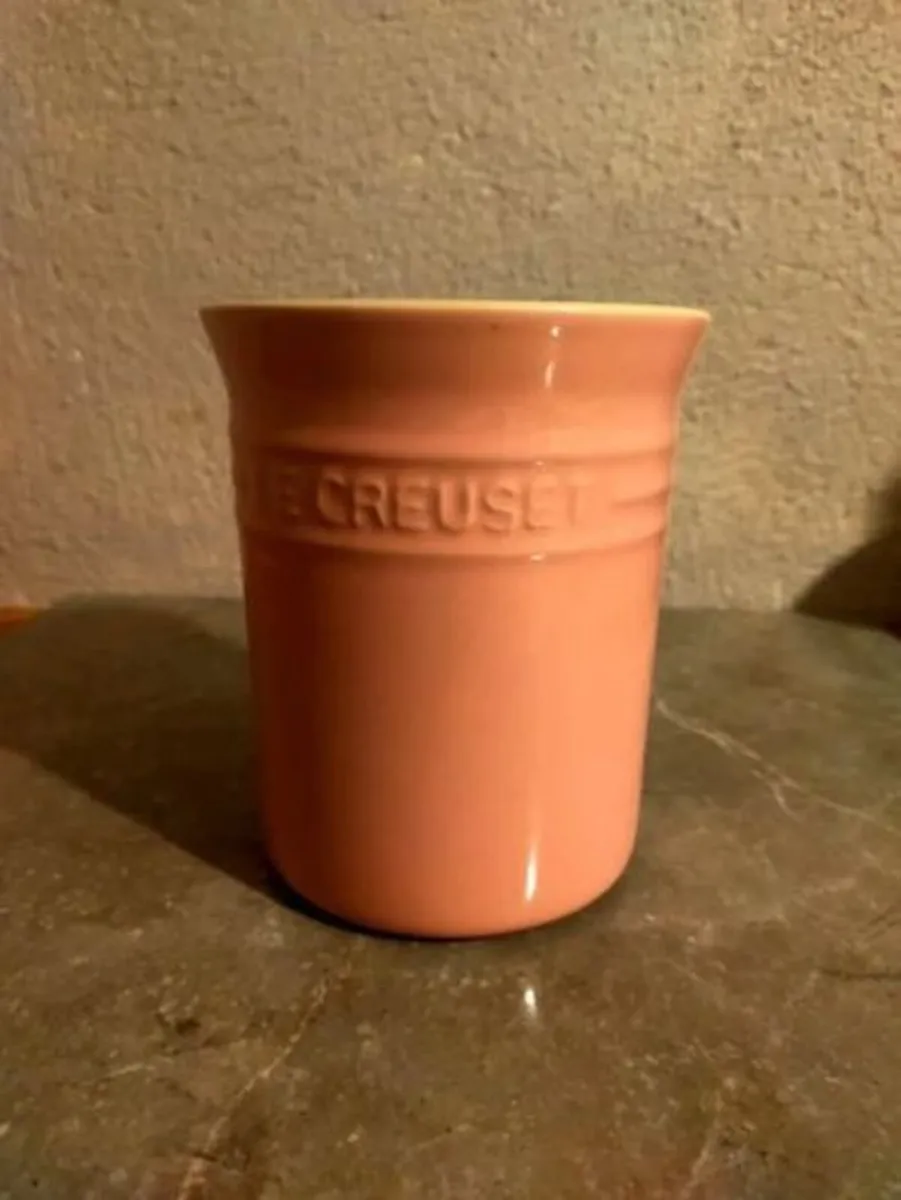 Individual Le Creuset Pink Utensil Holder - Image 1