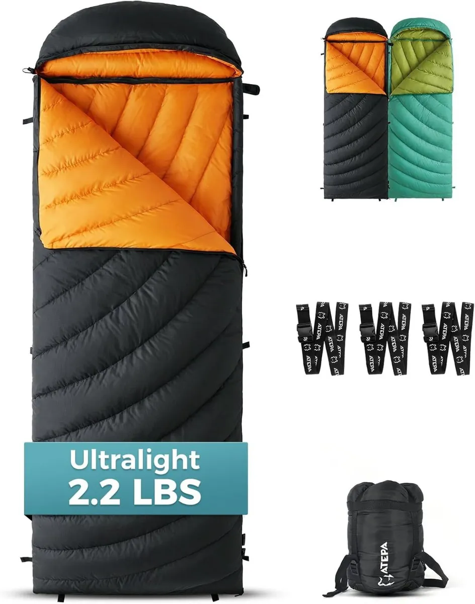 ATEPA Compact 1000 Ultra-light Mummy Sleeping Bag - Image 1