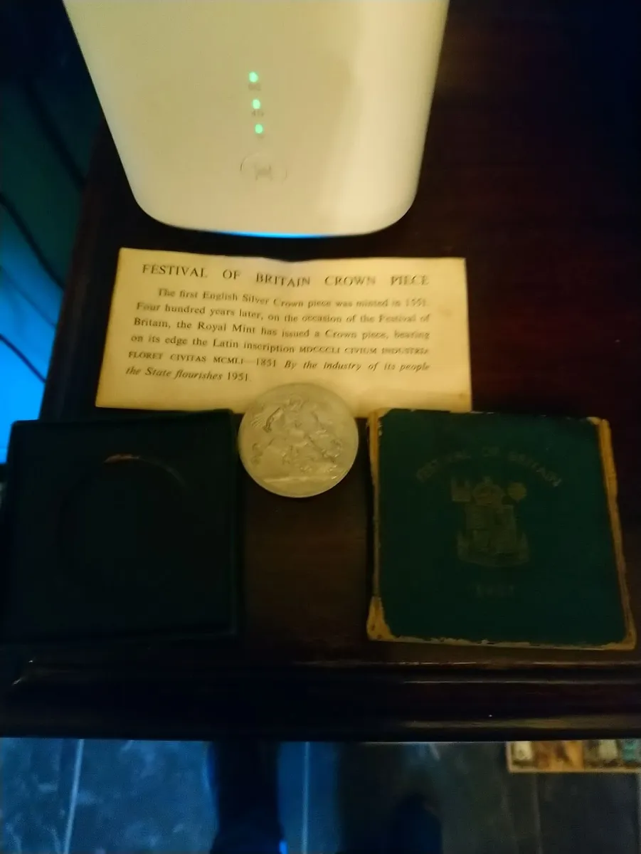 1952 festival of Britain crown piece - Image 2