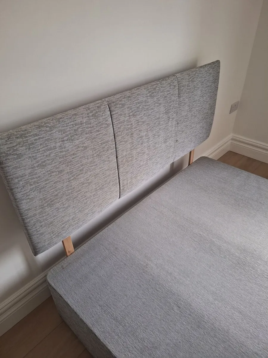 double bed base and headboard - Image 2