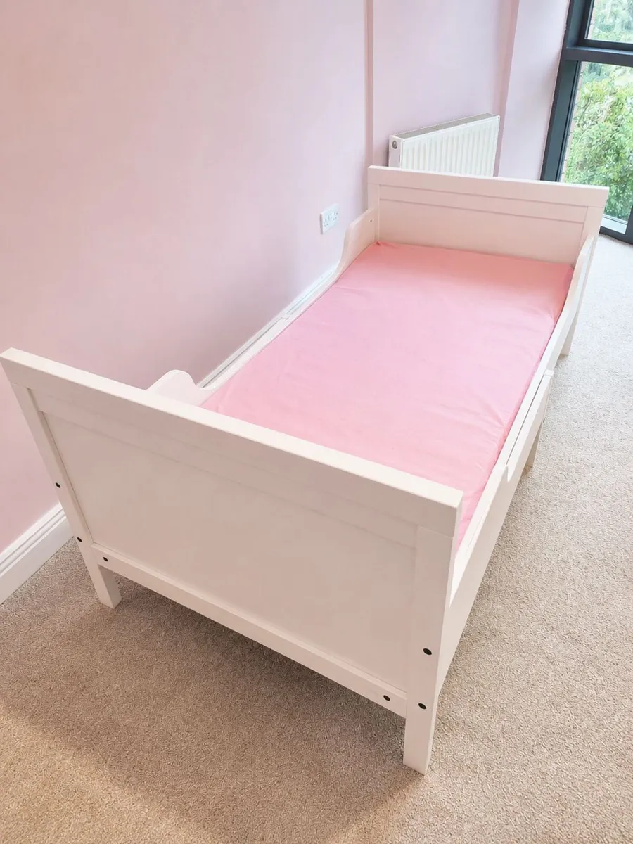 IKEA-Extendable Children's Bed with Mattress - Image 1