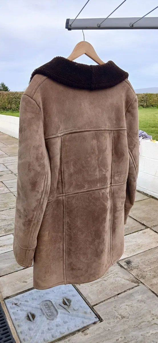 Gents Beige /Fawn Sheepskin Jacket - Image 3