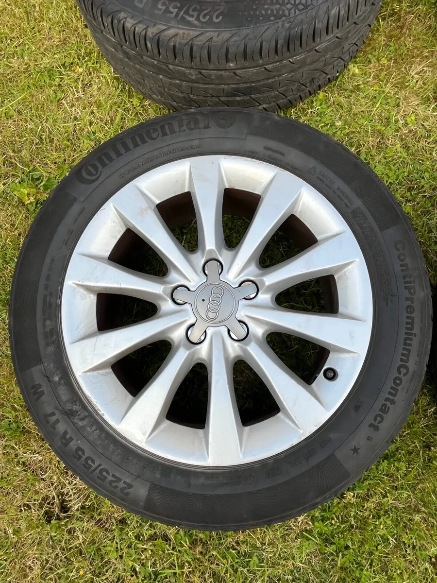 17” Audi Alloy wheels with NEW TYRES!! - Image 3