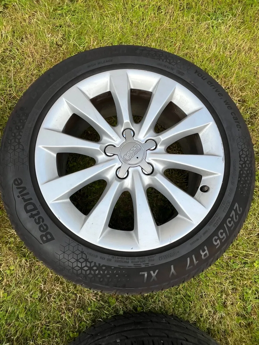 17” Audi Alloy wheels with NEW TYRES!! - Image 4