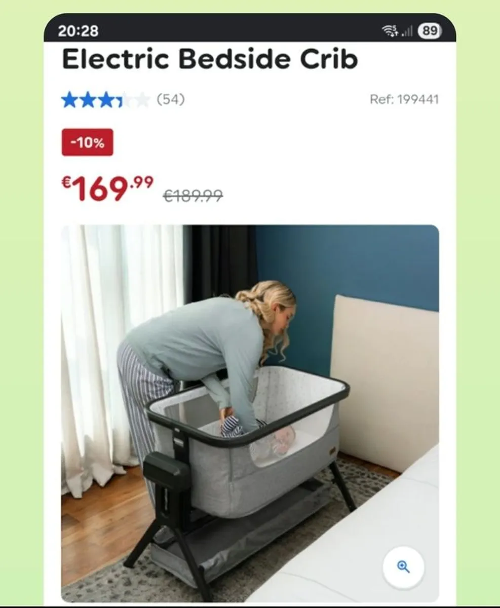 electric bedside crib - Image 1