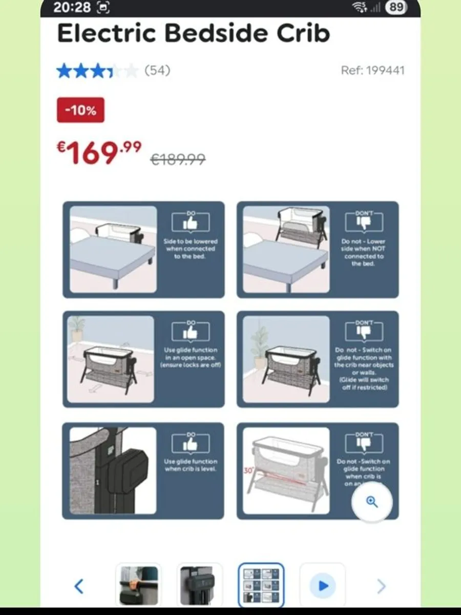 electric bedside crib - Image 3