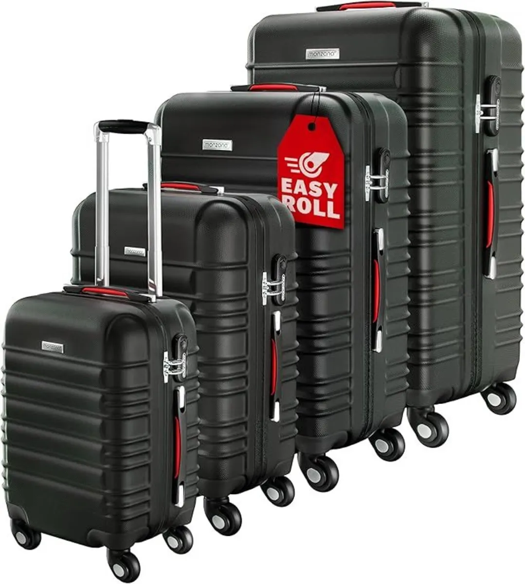 4 Piece Hard Shell Suitcase Set - Image 2
