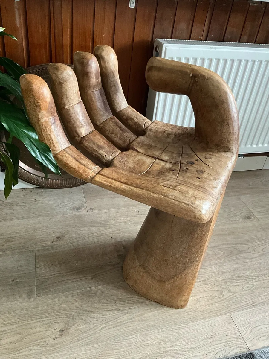 HAND-SHAPED Wooden Chair - Image 2