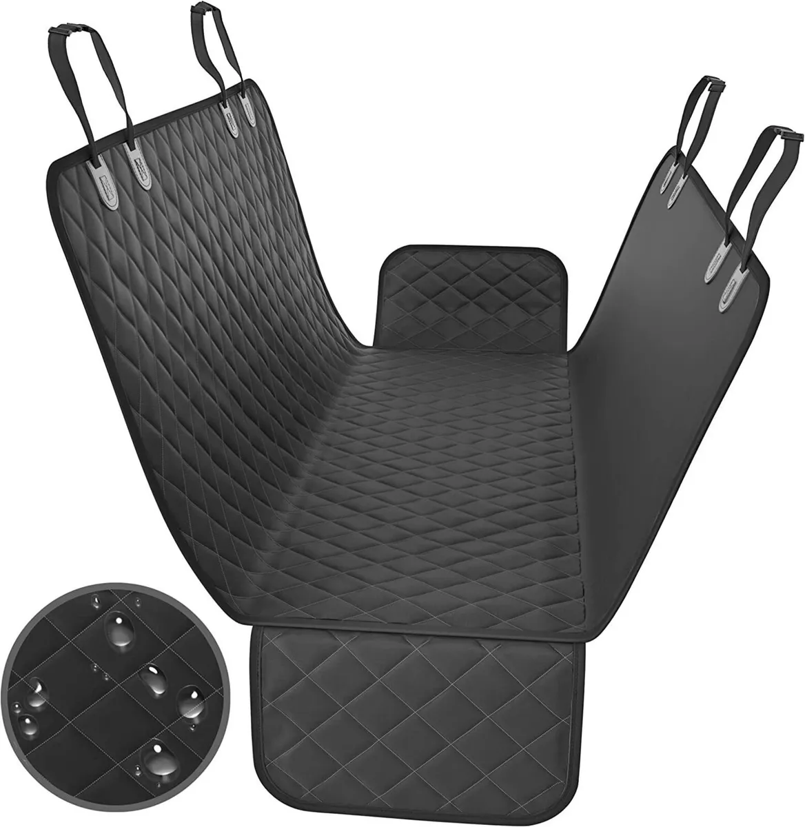 Pet Car Seat Cover 4-in-1 with Mesh Window - Image 1