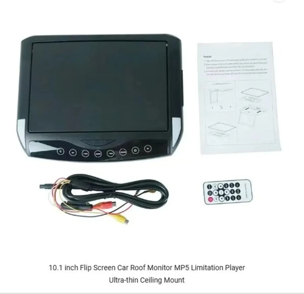 10.1 Inch Car Roof Monitor MP5 Flip Down Screen - Image 4