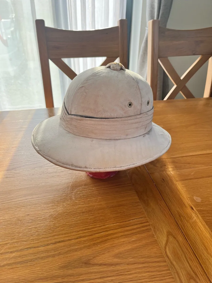 Antique Colonial Pith Helmet - Image 2