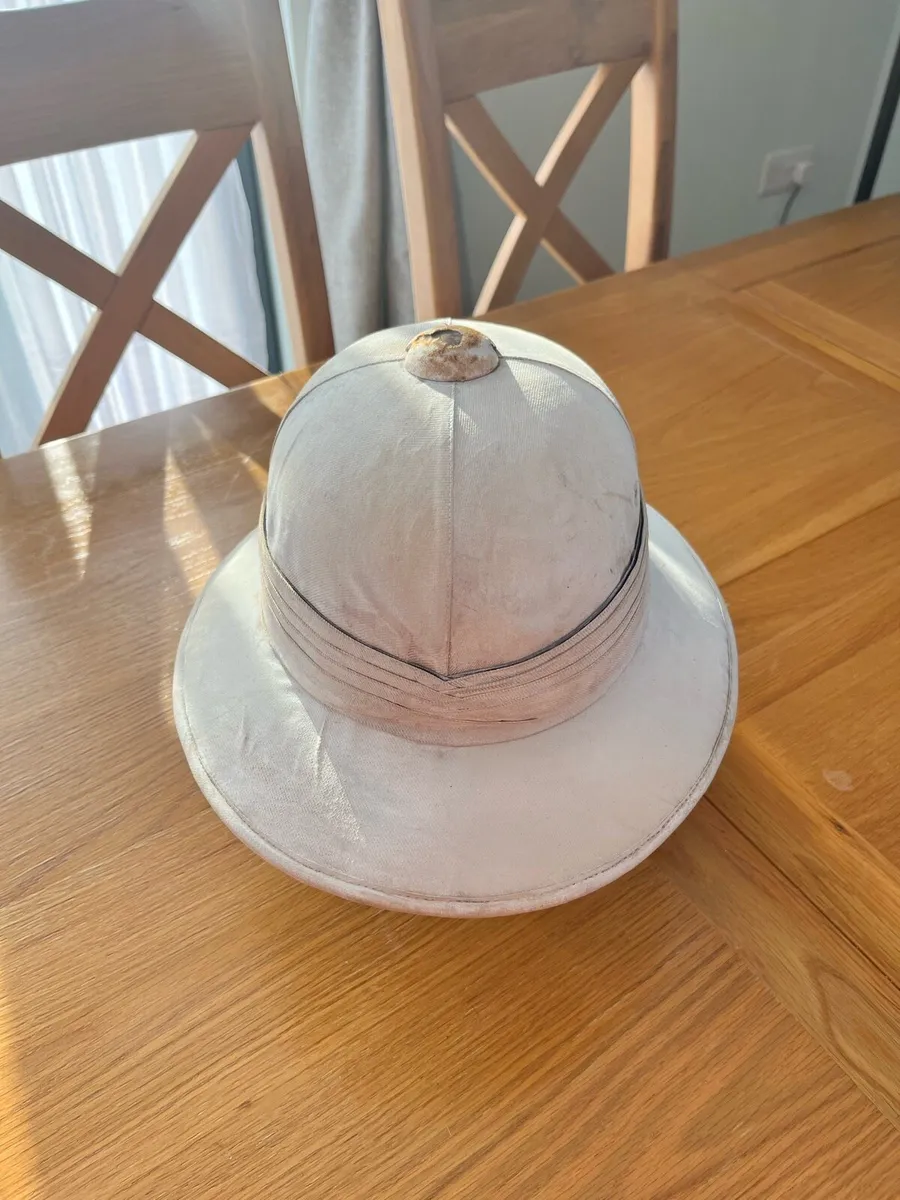 Antique Colonial Pith Helmet - Image 3