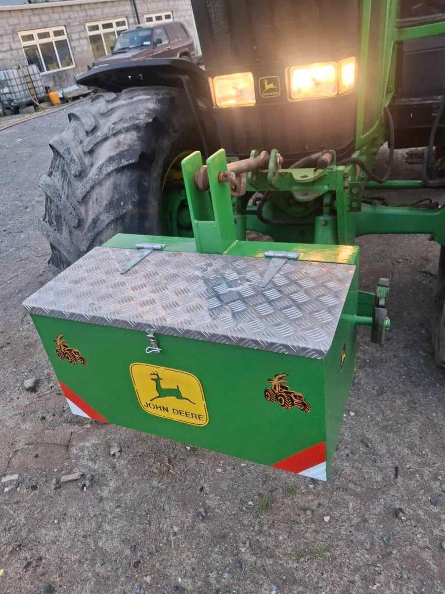 Tractor weight block and toolbox - Image 2