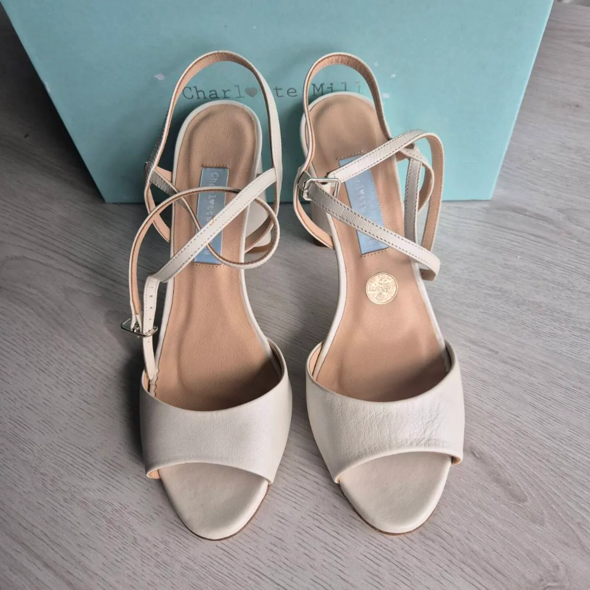 Charlotte Mills Kira Pearl luxury heels, UK 6 EU 3 - Image 4