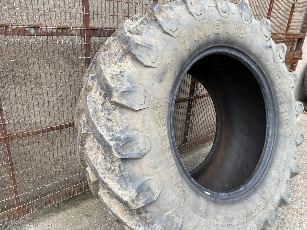 TRACTOR TYRE 540/65R28 TRELLEBORG TM800 RADIAL 80% - Image 4