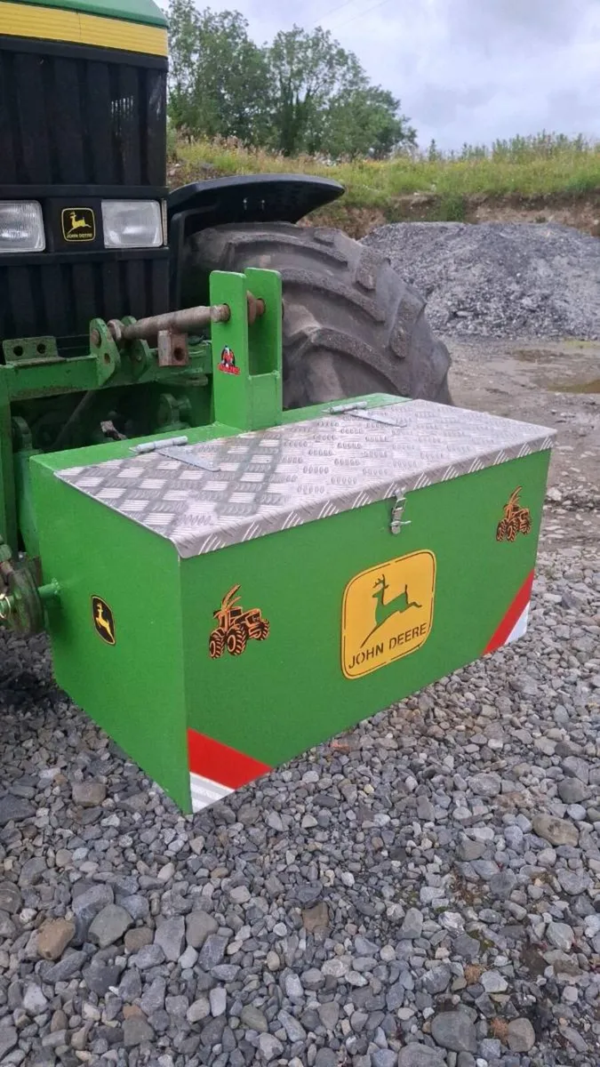 Tractor weight block and toolbox - Image 1