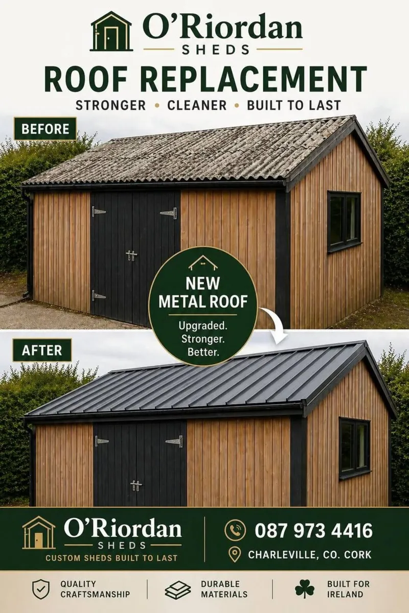 Garden Shed Roof Replacement - Image 1