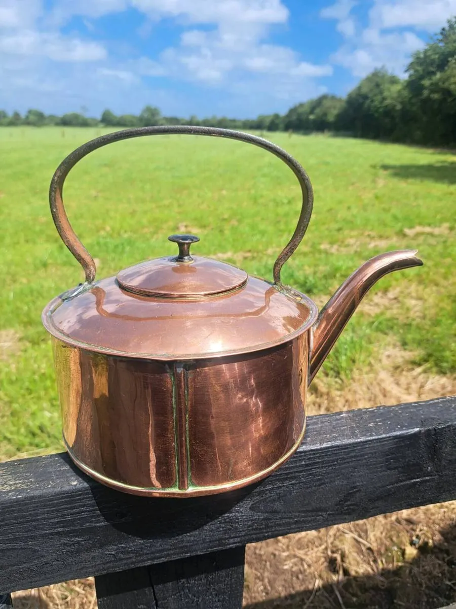 Old copper kettle