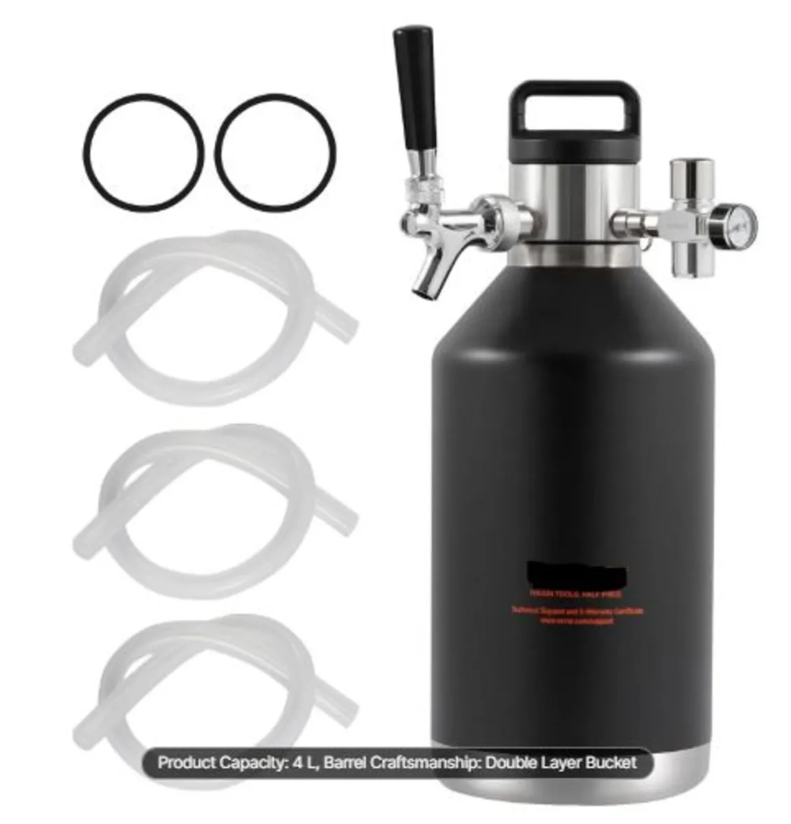 Beer Growler Tap System, 128Oz 4L Mini  304 - Image 1