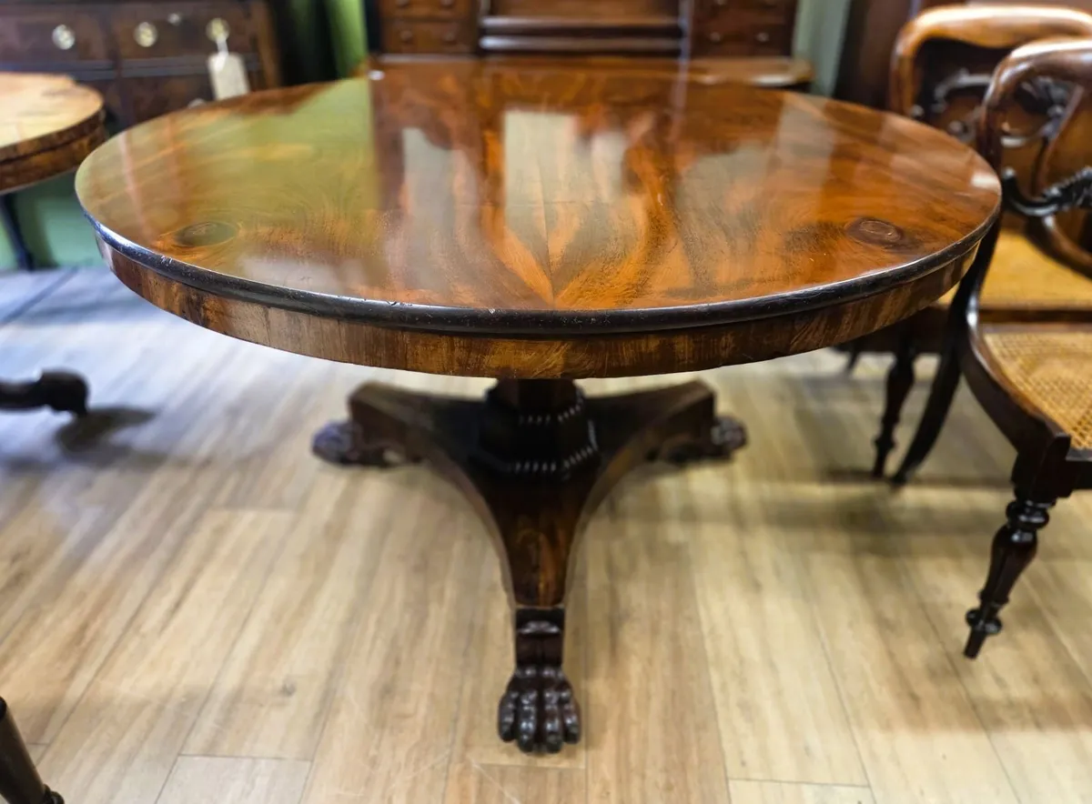 Georgian Irish Round Supper Table- Circa 1830 - Image 1