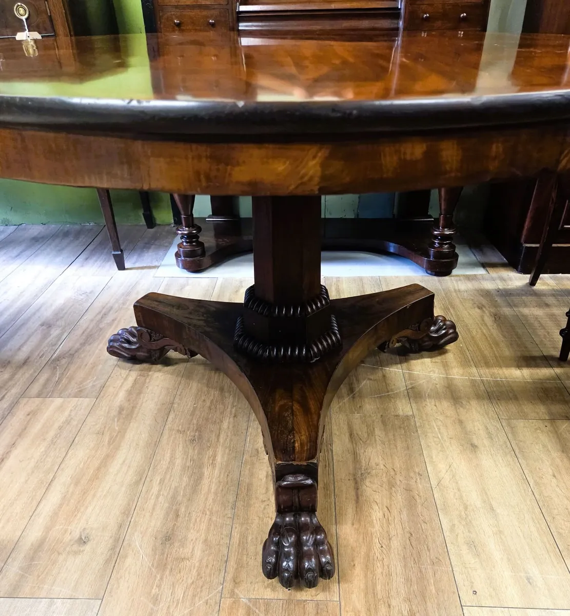 Georgian Irish Round Supper Table- Circa 1830 - Image 2