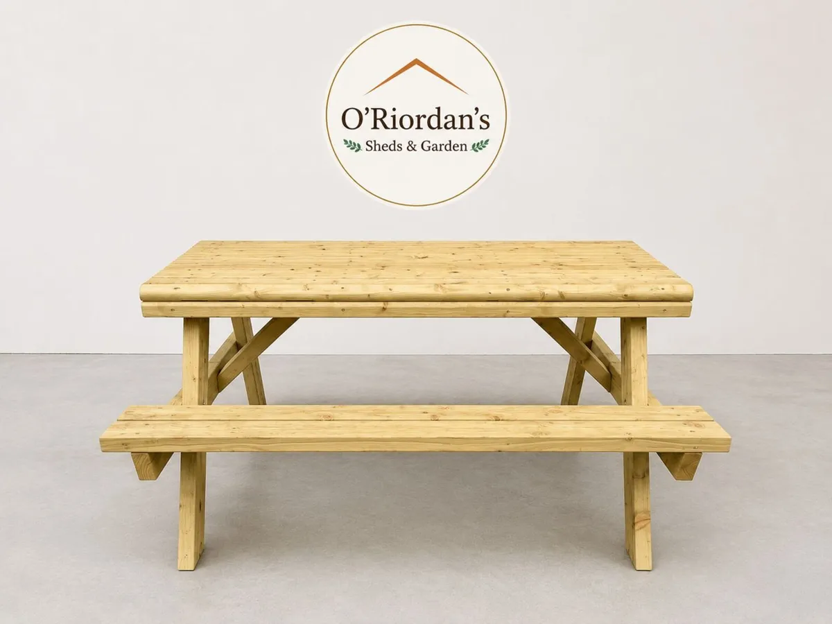 Picnic benches