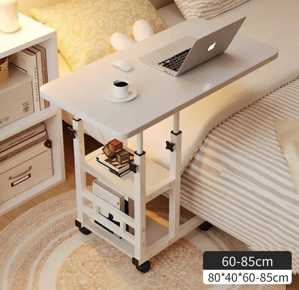 NEW Height Adjustable Overbed Table Desk - Image 1