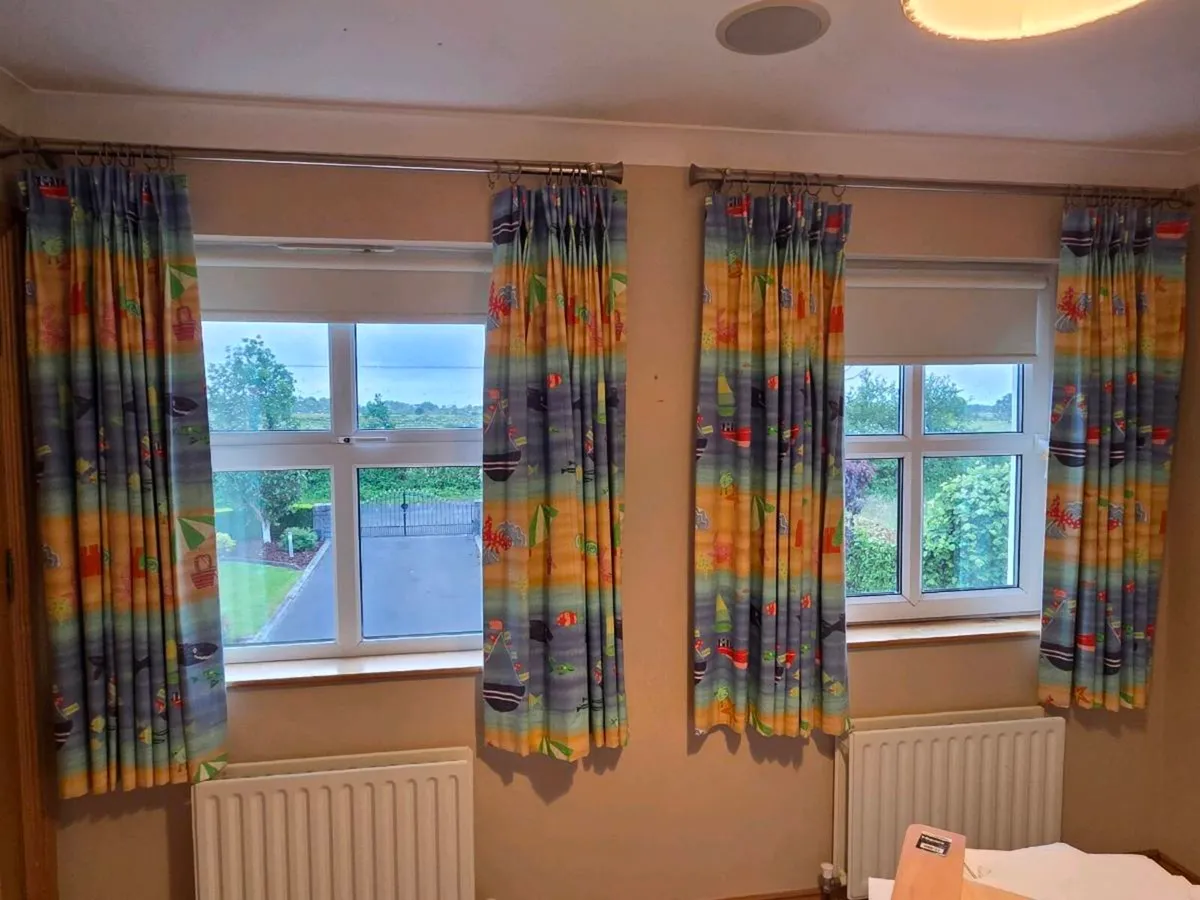 Shelf, Office Chair and Childrens Curtains - Image 3