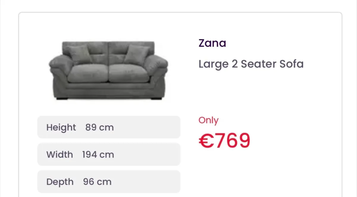 DFS couch (as good as brand new) - Image 3