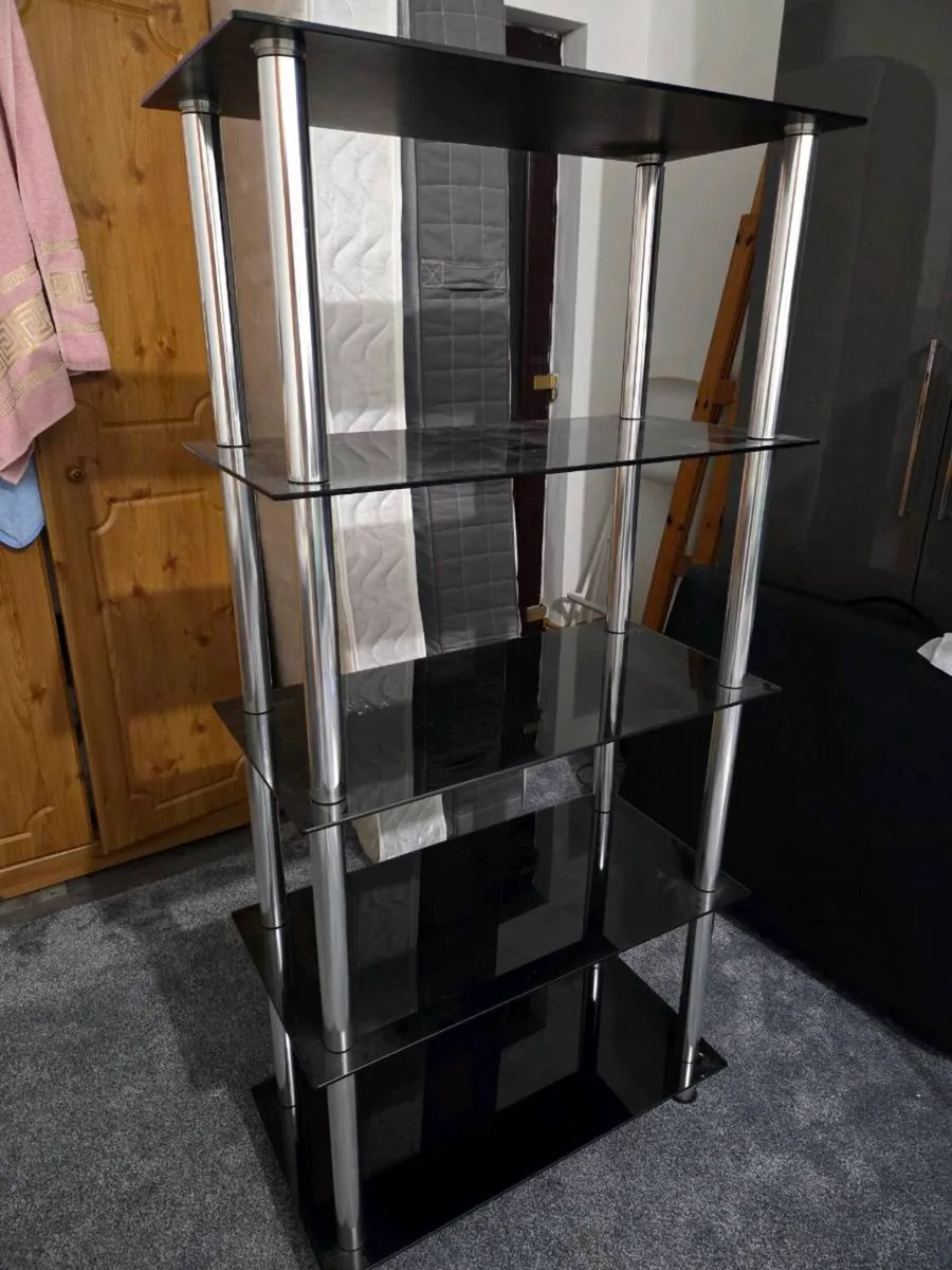 Glass shelves black - Image 1