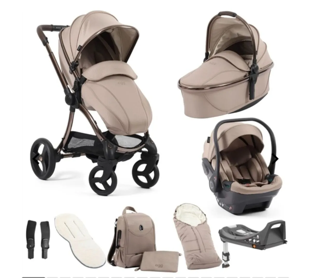 8 piece Egg Pram Bundle.  Only 7months old - Image 1